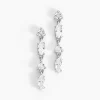 Histoire d'Or Boucles D'oreilles Pendantes Argent Blanc Shiny Nights Oxyde