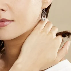 Boucles D'oreilles Pendantes Ida Argent Blanc-Histoire d'Or Outlet