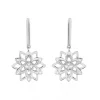 Histoire d'Or Boucles D'oreilles Pendantes Italane Or Blanc Diamant