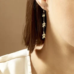 Histoire d'Or Boucles D'oreilles Pendantes Edinna Or Jaune