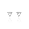 Histoire d'Or Boucles D'oreilles Pendantes Domnika Argent Blanc Oxyde De Zirconium