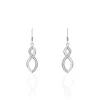 Histoire d'Or Boucles D'oreilles Pendantes Odile Argent Blanc Oxyde De Zirconium