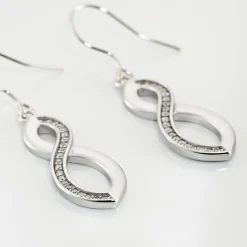 Histoire d'Or Boucles D'oreilles Pendantes Odile Argent Blanc Oxyde De Zirconium