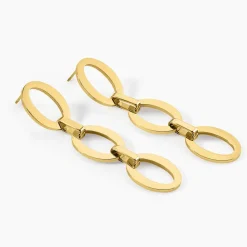 Histoire d'Or Boucles D'oreilles Pendantes Sprita Acier Doré