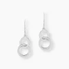 Histoire d'Or Boucles D'oreilles Pendantes Argent Blanc
