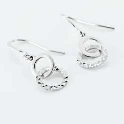 Histoire d'Or Boucles D'oreilles Pendantes Argent Blanc