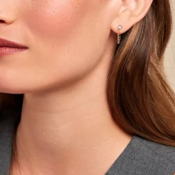 Boucles D'oreilles Pendantes Mahe Or Jaune Diamant-Histoire d'Or