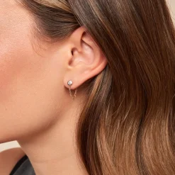 Boucles D'oreilles Pendantes Mahe Or Jaune Diamant-Histoire d'Or