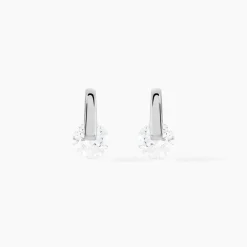 Boucles D'oreilles Pendantes Vera Argent Blanc Oxyde De Zirconium-Histoire d'Or Hot