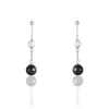 Histoire d'Or Boucles D'oreilles Pendantes Lucia Cera Argent Blanc Perle De Culture