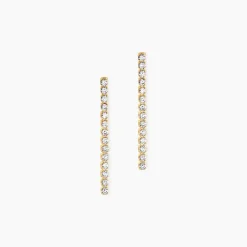 Boucles D'Oreilles Pendantes Ercole Or Jaune Oxyde De Zirconium-Histoire d'Or Hot