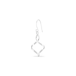 Boucles D'oreilles Pendantes Louison Argent Blanc-Histoire d'Or