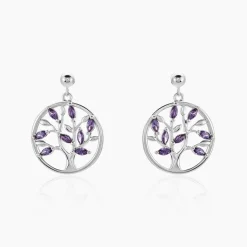 Histoire d'Or Boucles D'oreilles Pendantes Venka Argent Blanc Oxyde De Zirconium