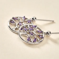 Histoire d'Or Boucles D'oreilles Pendantes Venka Argent Blanc Oxyde De Zirconium