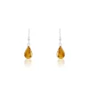 Boucles D'oreilles Pendantes Argent Blanc Mareme Ambre-Histoire d'Or Online