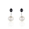 Boucles D'oreilles Pendantes Alyson Argent Blanc Céramique-Histoire d'Or New