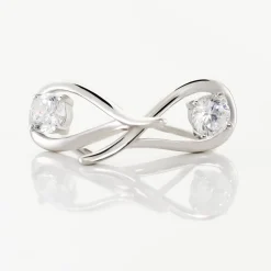 Histoire d'Or Boucles D'oreilles Pendantes Paloma Argent Blanc Oxyde De Zirconium