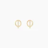 Histoire d'Or Boucles D'oreilles Pendantes Edmee Cercle Or Jaune Oxyde De Zirconium