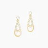 Histoire d'Or Boucles D'oreilles Pendantes Britain Or Jaune Oxyde De Zirconium