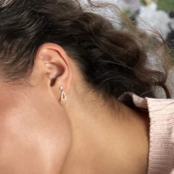 Histoire d'Or Boucles D'oreilles Pendantes Britain Or Jaune Oxyde De Zirconium