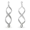 Histoire d'Or Boucles D'oreilles Pendantes Jolanda Argent Blanc