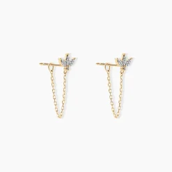 Boucles D'oreilles Pendantes Gianpaolo Or Jaune Diamant-Histoire d'Or Hot