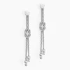 Histoire d'Or Boucles D'oreilles Pendantes Deauville Argent Blanc