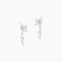 Boucles D'Oreilles Pendantes Glow Up Argent Blanc Oxyde De Zirconium-Histoire d'Or