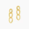 Histoire d'Or Boucles D'Oreilles Pendantes Mayna Acier Jaune