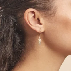 Histoire d'Or Boucles D'oreilles Pendantes Hanae Plaqué Or Jaune