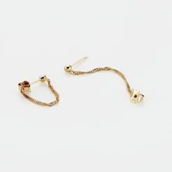 Boucles D'oreilles Pendantes Duha Plaqué Or Jaune-Histoire d'Or Discount