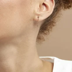 Boucles D'oreilles Pendantes Duha Plaqué Or Jaune-Histoire d'Or Discount