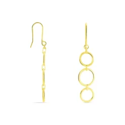 Histoire d'Or Boucles D'oreilles Pendantes Or Jaune Isabela