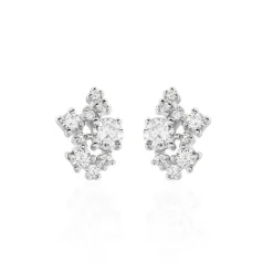 Histoire d'Or Boucles D'oreilles Pendantes Amissa Argent Blanc Oxyde De Zirconium