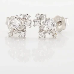 Histoire d'Or Boucles D'oreilles Pendantes Amissa Argent Blanc Oxyde De Zirconium