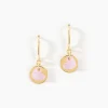 Histoire d'Or Boucles D'oreilles Pendantes Cleomela Coeur Or Jaune Nacre