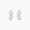 Histoire d'Or Boucles D'Oreilles Pendantes Or Jaune Oxyde De Zirconium