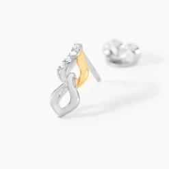 Histoire d'Or Boucles D'Oreilles Pendantes Or Jaune Oxyde De Zirconium