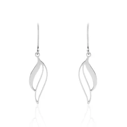 Boucles D'oreilles Pendantes Argent Blanc Prudent-Histoire d'Or Online