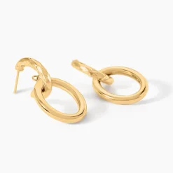 Histoire d'Or Boucles D'Oreilles Pendantes Caileigh Or Jaune