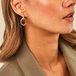 Histoire d'Or Boucles D'Oreilles Pendantes Caileigh Or Jaune