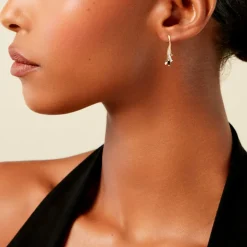 Histoire d'Or Boucles D'Oreilles Pendantes Usha Or Jaune Saphir