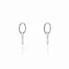 Histoire d'Or Boucles D'oreilles Pendantes Cherise Argent Blanc