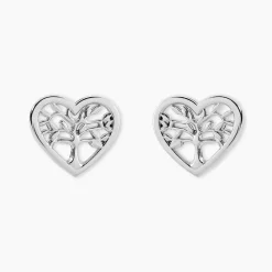 Histoire d'Or Boucles D'oreilles Pendantes Elwenn Argent Blanc