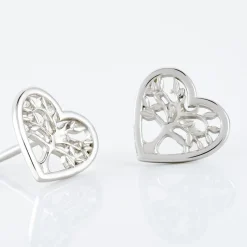 Histoire d'Or Boucles D'oreilles Pendantes Elwenn Argent Blanc