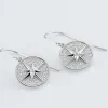Histoire d'Or Boucles D'oreilles Pendantes Apollinaris Argent Blanc Oxyde