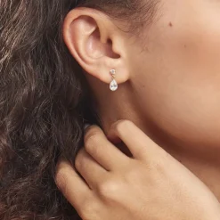 Histoire d'Or Boucles D'oreilles Pendantes Lika Or Jaune Oxyde De Zirconium