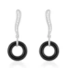 Histoire d'Or Boucles D'oreilles Pendantes Delphinia Argent Blanc Oxyde De Zirconium