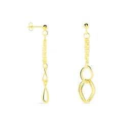 Histoire d'Or Boucles D'oreilles Pendantes Blinda Or Jaune