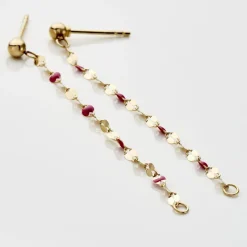 Boucles D'oreilles Pendantes Or Jaune Asteria-Histoire d'Or New